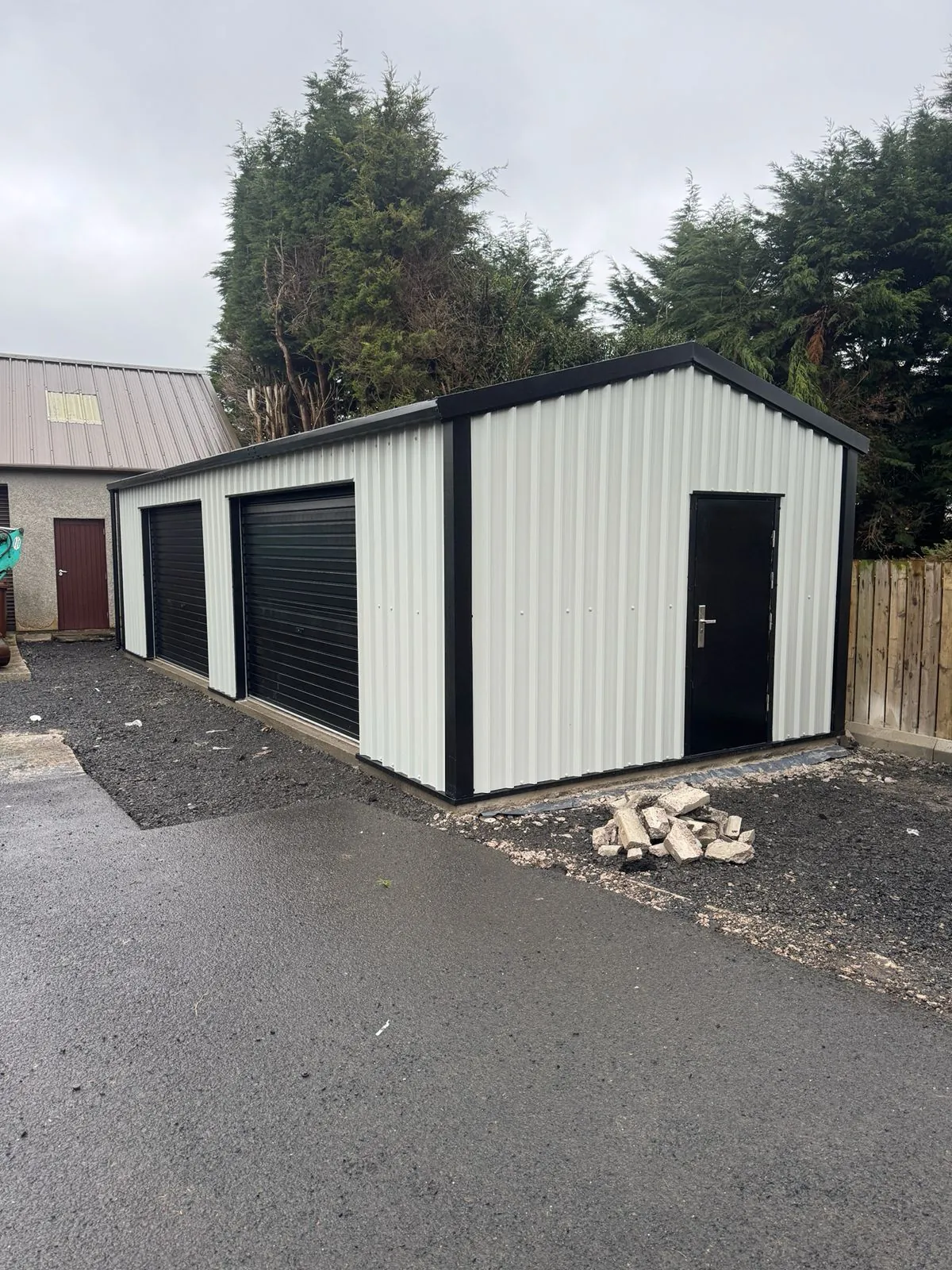 Modern White Garden Shed